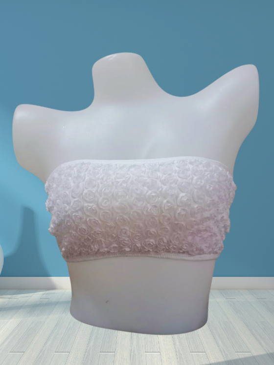 Elegant Strapless Non-Padded Floral Bandeau | BD Exclusive - (F055)