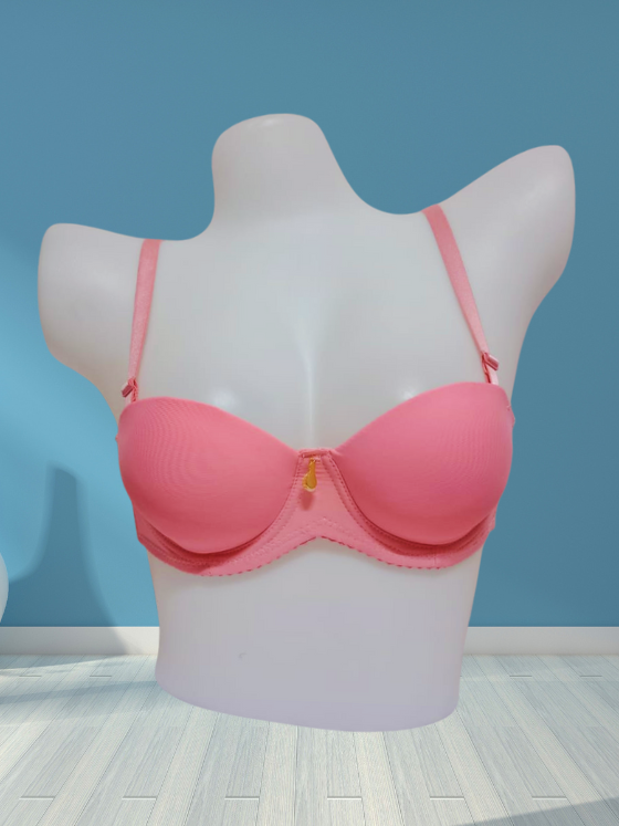 Underwire Strapless Padded Half-Cup Bra with Removable Straps - U8871