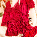 3 Piece Classy Silk Nighty JE323