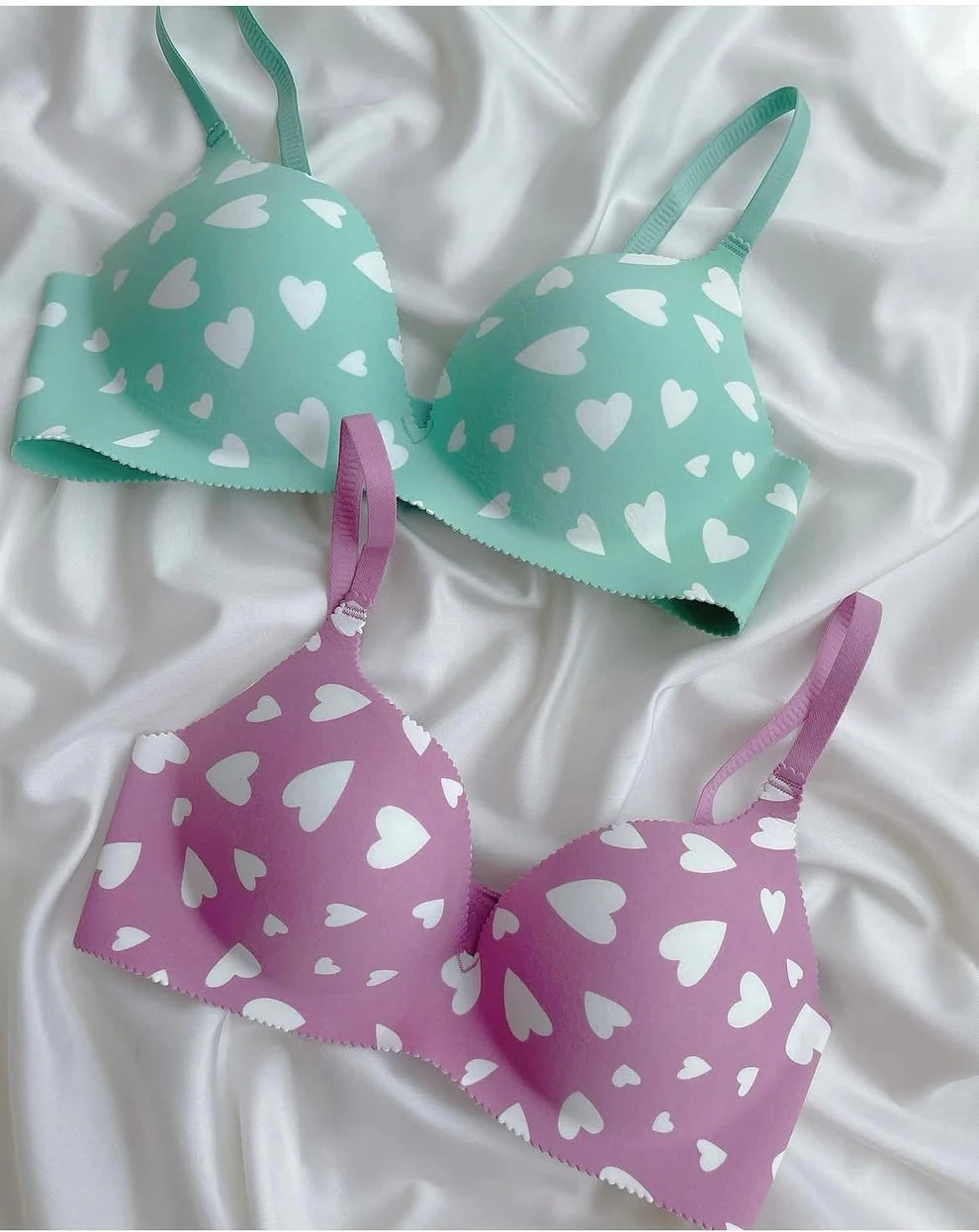 Heart Design Soft Push-up Bra (169)