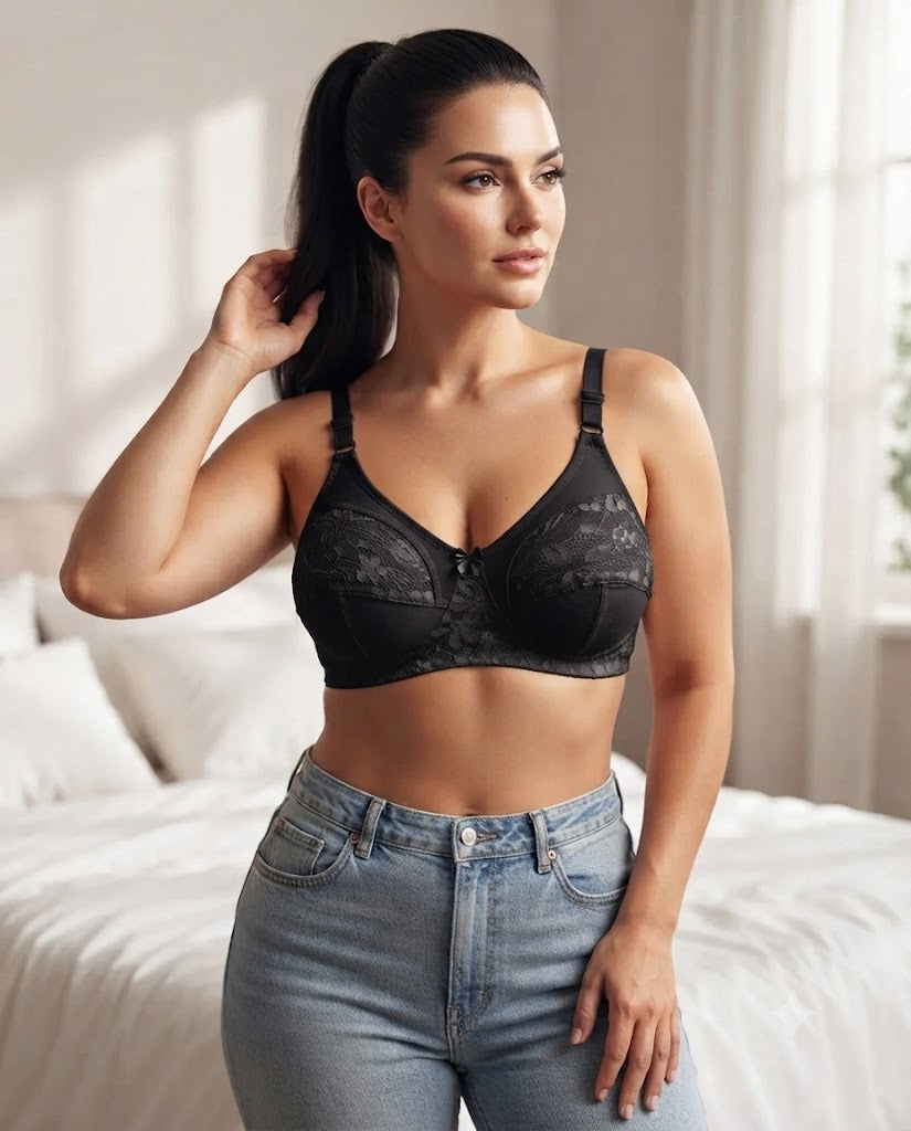 Full Coverage Lace Support Bra - 5093