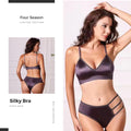 Seamless Silk Bra With Panty Set - 7474