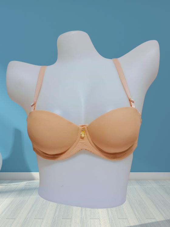 Underwire Strapless Padded Half-Cup Bra with Removable Straps - U8871