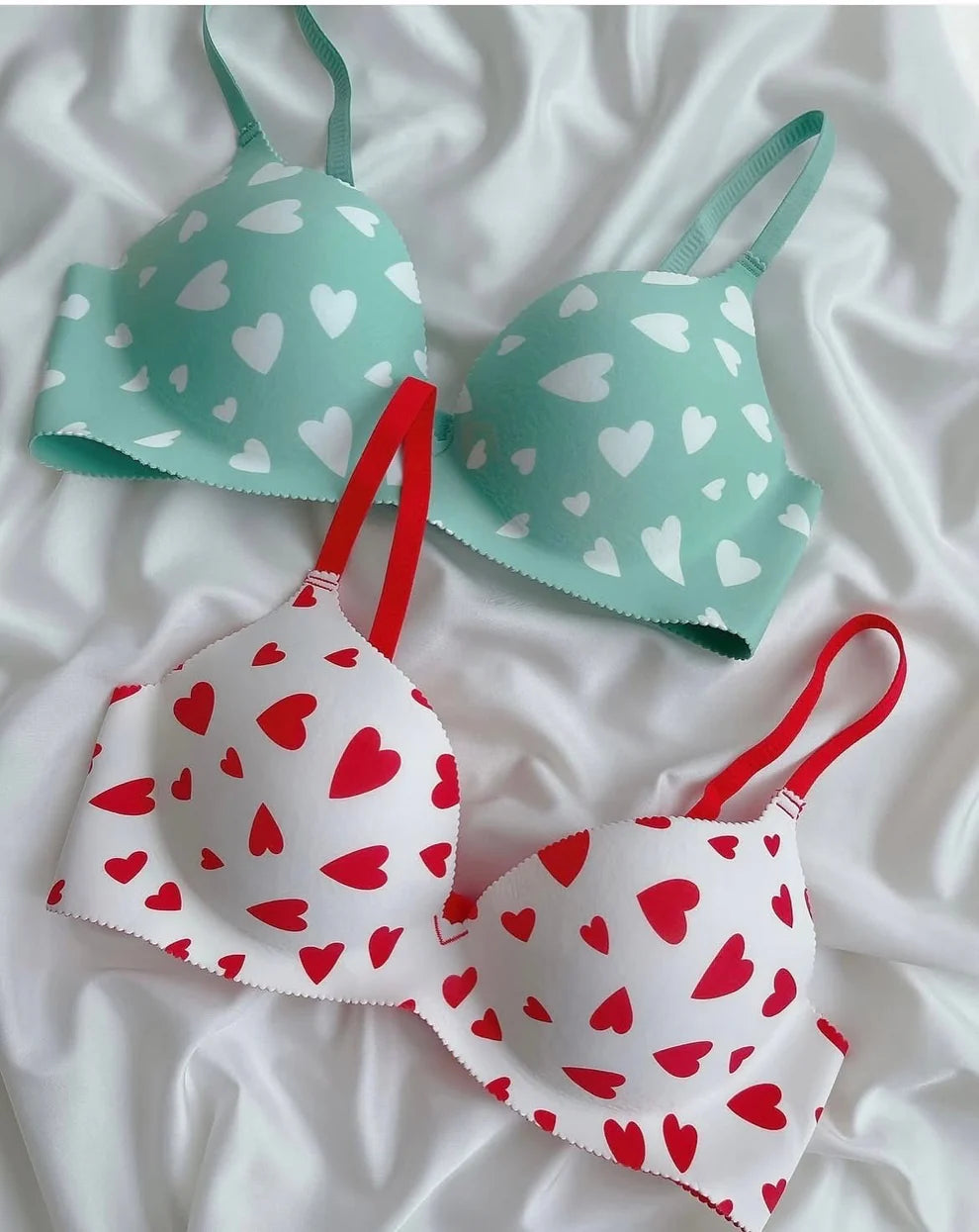 Heart Design Soft Push-up Bra (169)