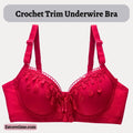 Crochet Trim Underwire Bra - E601