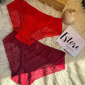 Elegant Lace Cotton Panty - Pack of 2