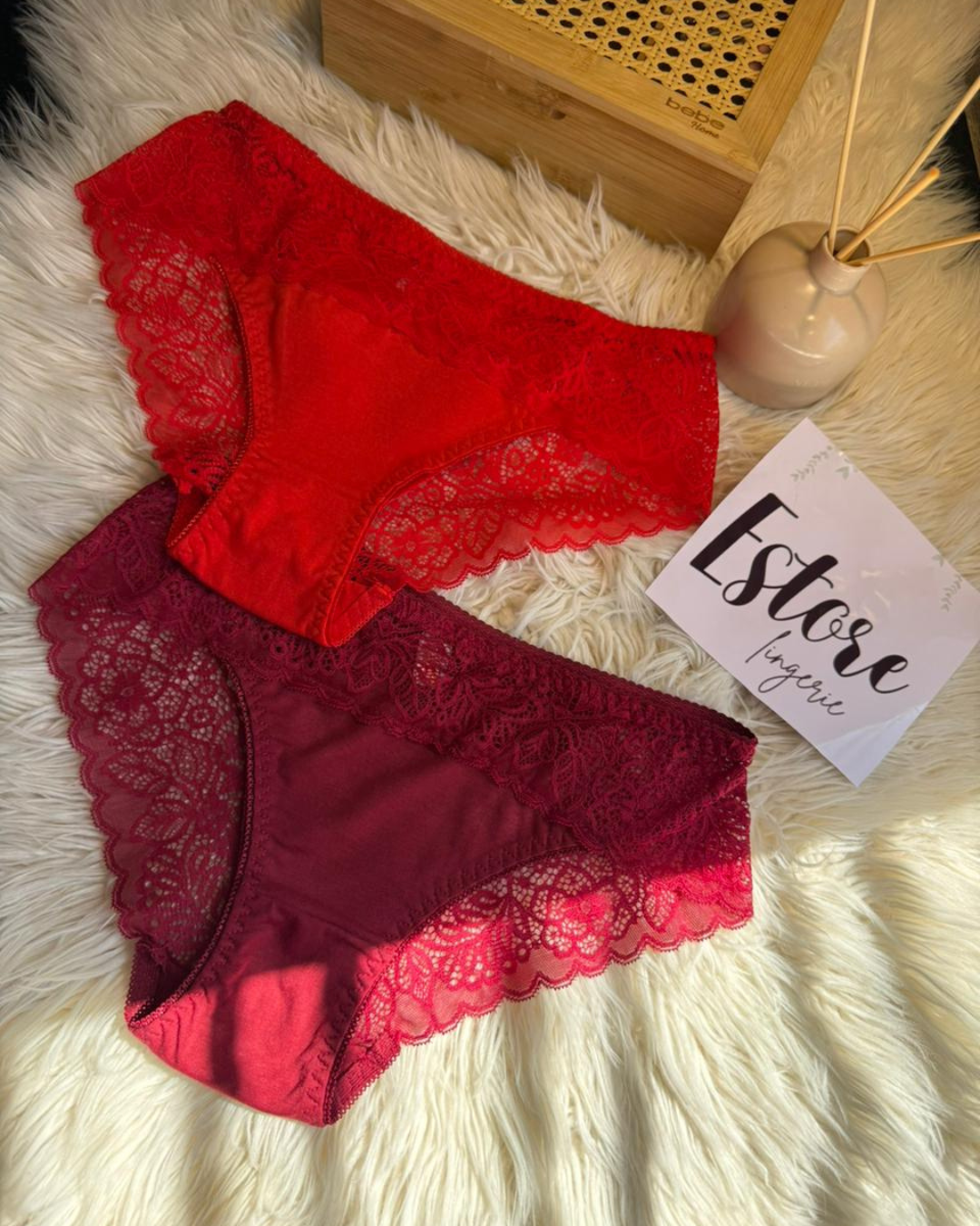 Elegant Lace Cotton Panty - Pack of 2
