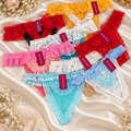 Women's Frilly Lace Thongs