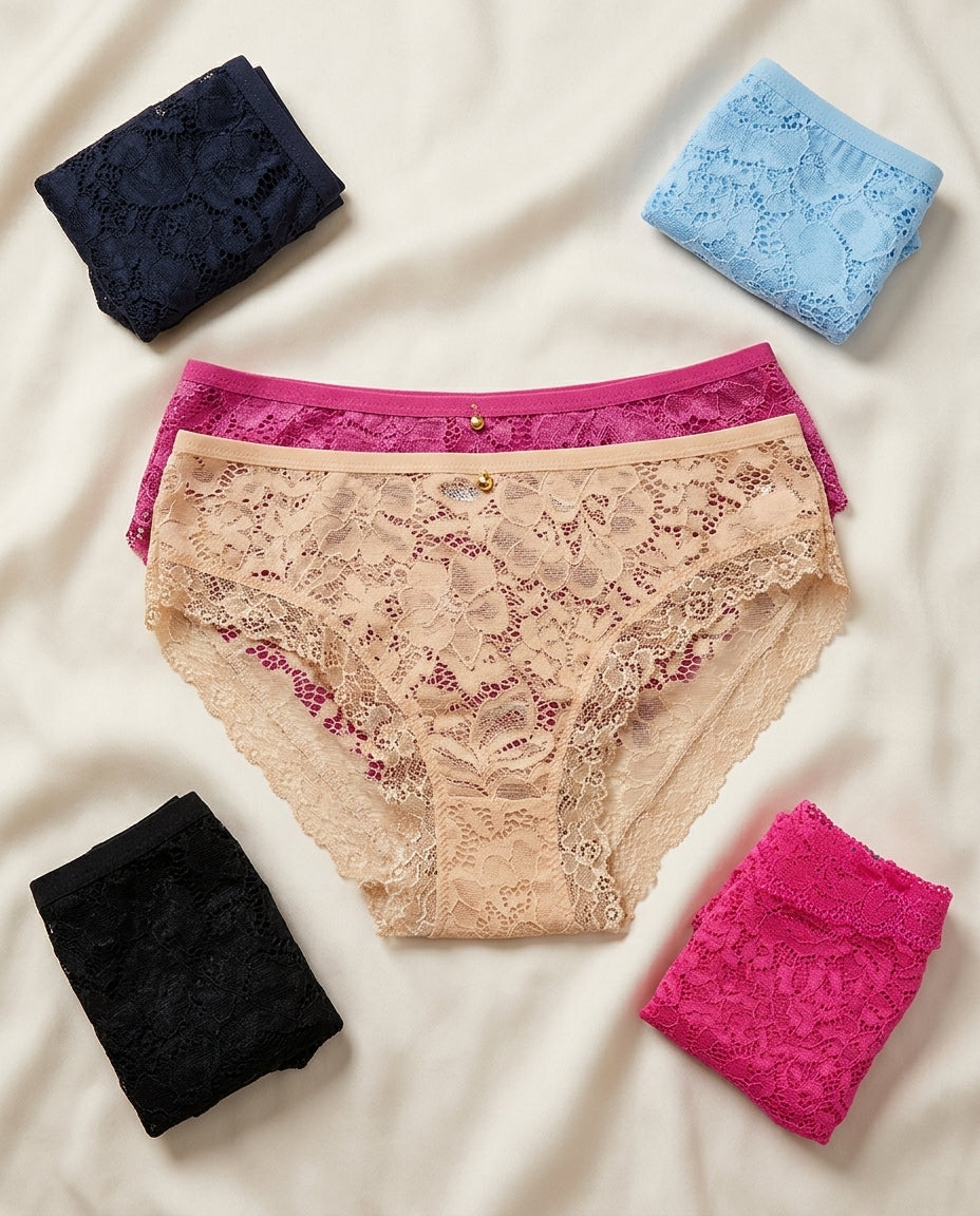 Women's Lace Panties - Pack of 5