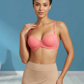 Underwire Strapless Padded Half-Cup Bra with Removable Straps - U8871