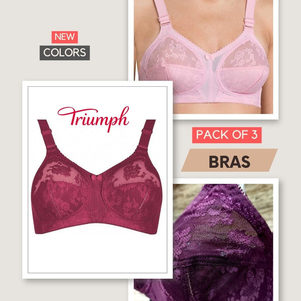 Pack of 3 Triumph Bras (New Colors)