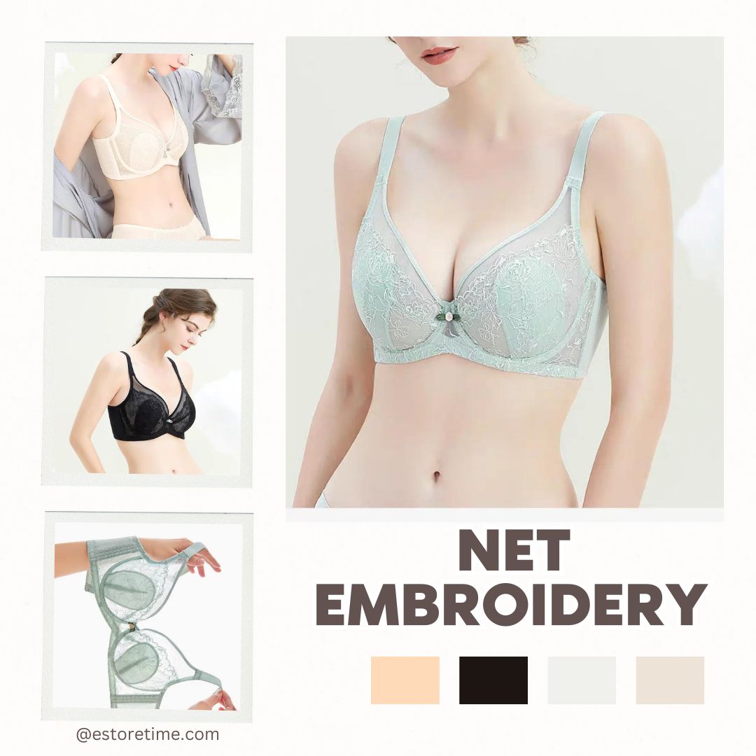 Super Soft Net Embroidery Bra - 5327