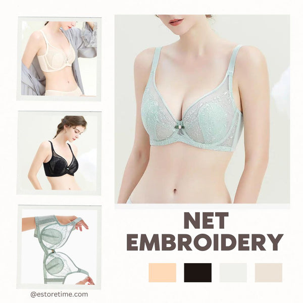 Super Soft Net Embroidery Bra -5327