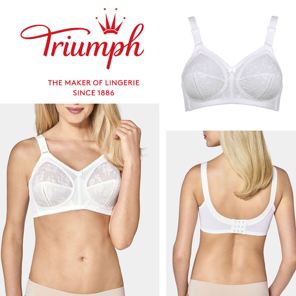 Buy TRIUMPH White Doreen + Cotton Bra 40C | Bras | Tu