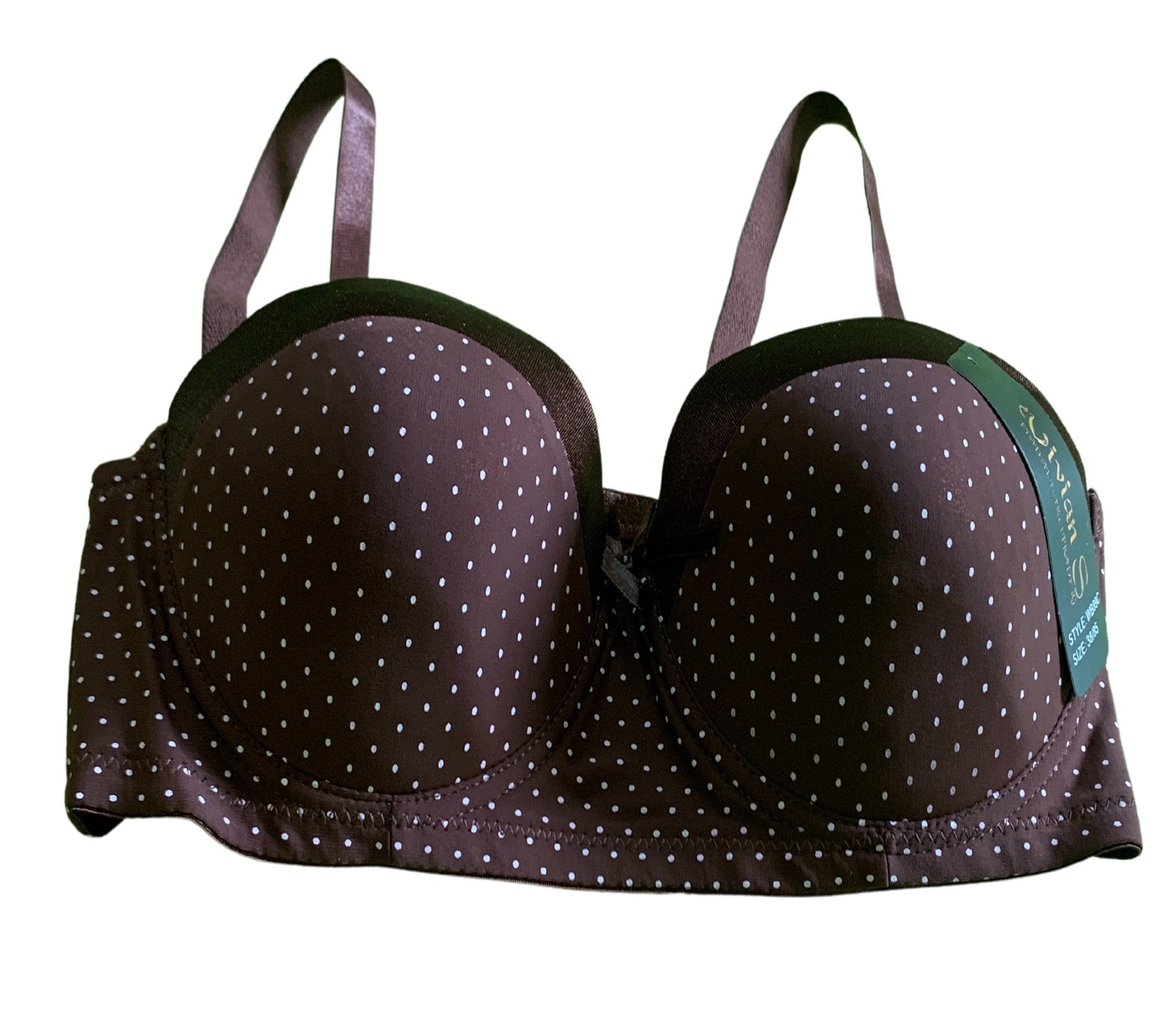 Push Up Dotted Underwire Bra