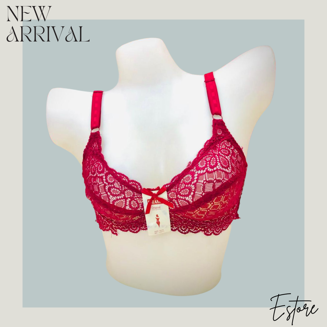 Floral lace cotton net bra – Estoretime